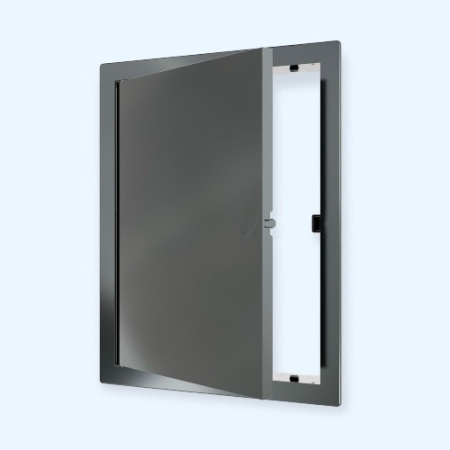 L1520N gray Люк ревизионный LN фланец 150х200 нажимной 172х222 пластик gray EVECS